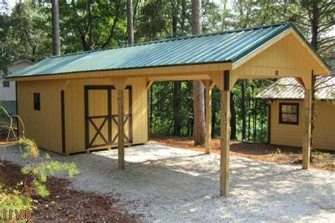 Easy shed base : Best picture Carport with storage shed attached plans