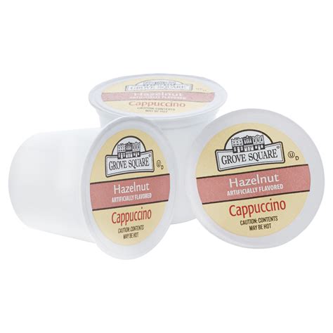 Grove Square Hazelnut Cappucino Coffee Pods, 24 Count for Keurig K-Cup ...