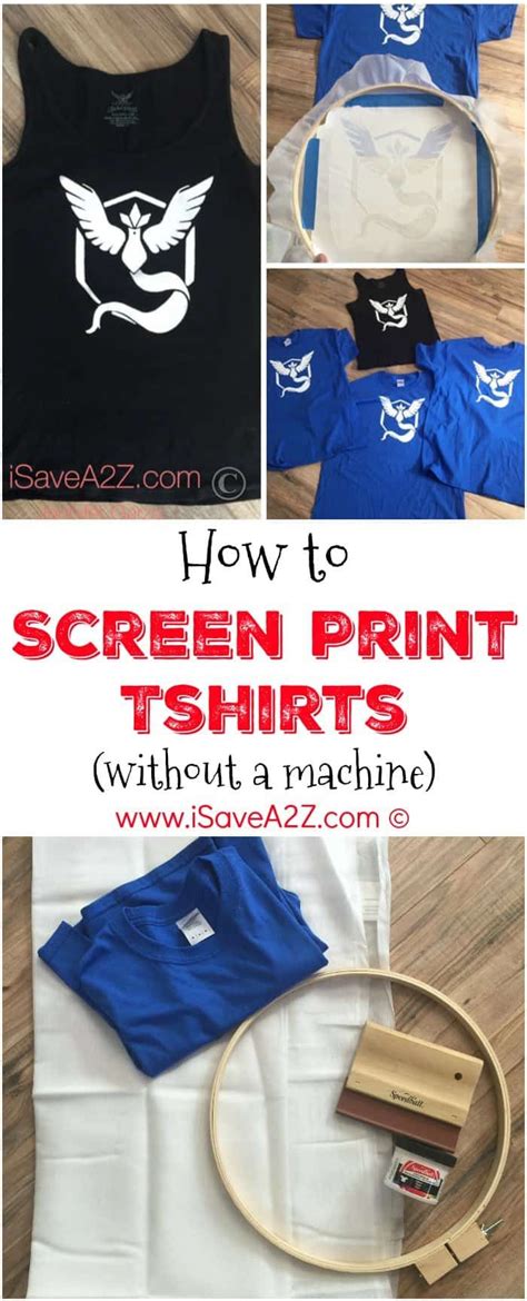 How to Screen Print Tshirts without a Machine | Silk screen printing ...