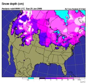 Canada Snow Cover Map ~ CRIANDIARTES