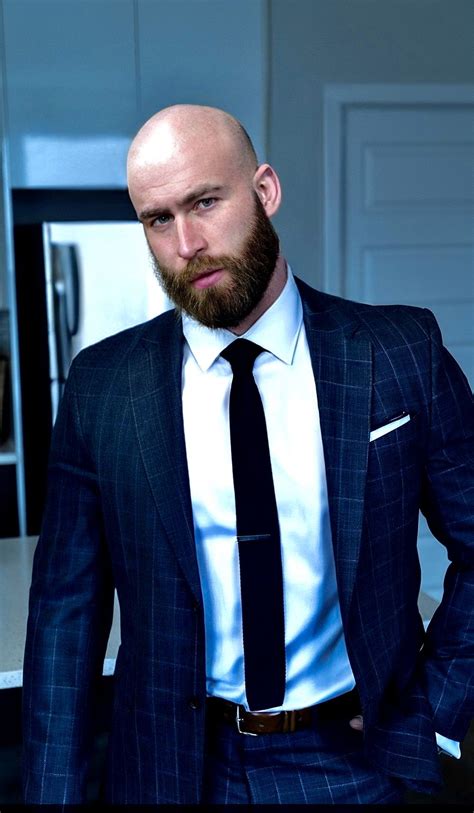 Pin by Charles Walker on Bald & Bearded | Well dressed men, Bald men ...