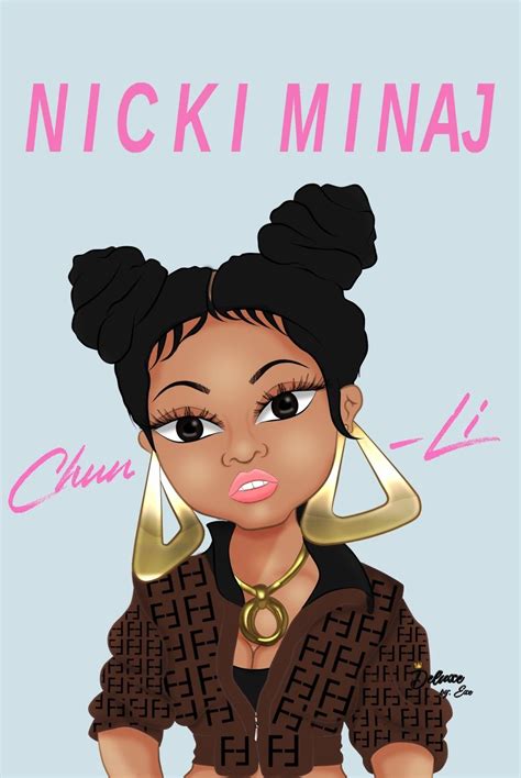 #NickiMinaj #ChunLi #Drawing #Digital #DeluxeByExe #Barbz #FanArt #Caricature #Onika #Nicki # ...