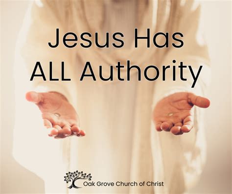 Jesus Authority Quotes