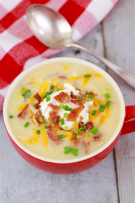 Microwave Potato Soup in a Mug (Microwave Mug Meals) - Gemma’s Bigger Bolder Baking