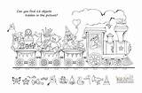 Can You Find 12 Objects Hidden In The Picture Logic Puzzle Game  sketch template