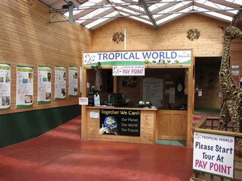 Reception desk Tropical World © Willie Duffin :: Geograph Britain and Ireland