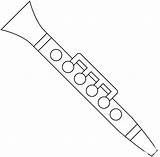 Clarinet coloring page  ColouringPages sketch template