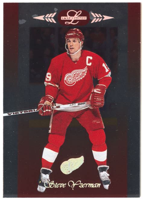 Steve Yzerman # 40 - 1996-97 Leaf Limited Hockey | Steve yzerman, Hockey, Steve