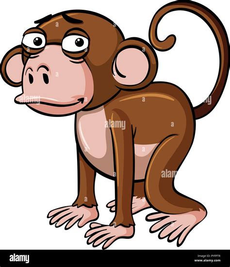 Sad monkey Stock Vector Images - Alamy