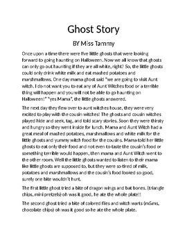 Cute Ghost story for preschool by Kat and the Fiddle | TpT