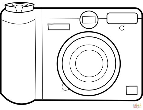 Digital Camera coloring page | Free Printable Coloring Pages