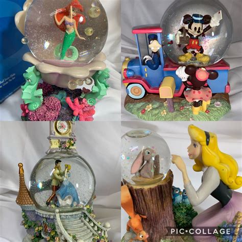 Vintage Disney Snow Globes - Limited Edition Collectibles