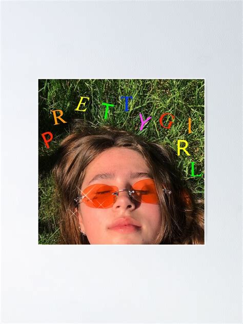 "Clairo pretty girl album cover" Poster by mitzifielder | Redbubble