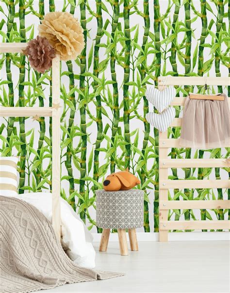 Removable Wallpaper Mural Peel & Stick Bamboo Forest - Etsy