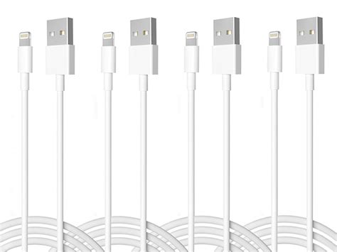 Fast Charging MFI-Certified USB-A Lightning Cable (2 Meters/4-Pack) | Lifehacker