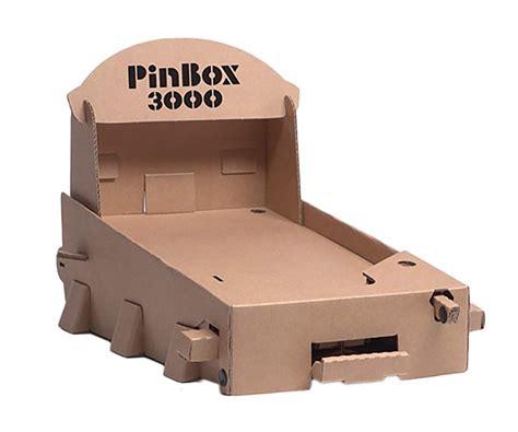 Cardboard Teck Instantute PinBox 3000 DIY Customizable Cardboard Make Your Own Pinball Machine ...