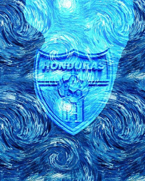 Honduras National Football Team Logo Honduras Concacaf Art Football Stylish Logo Printmaking by ...