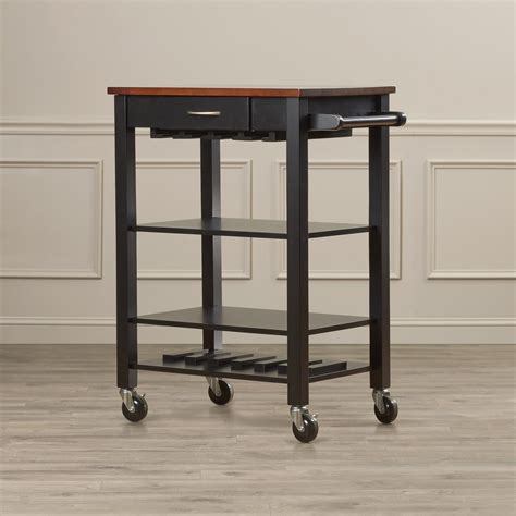 Butcher Block Table On Wheels - Foter