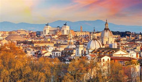 Rome - skyline, Italy stock photo. Image of capital, cityspace - 53626234