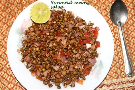 Sprouted moong salad or moong sprouts salad recipe – CHARUS CUISINE