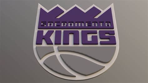 NBA Sacramento Kings Logo Printable and Renderable - 3D Model by danyelon