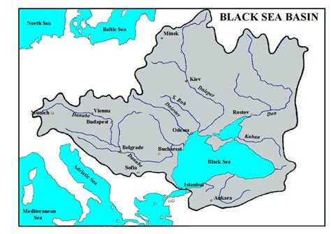 The Black Sea hydrographic basin. | Download Scientific Diagram