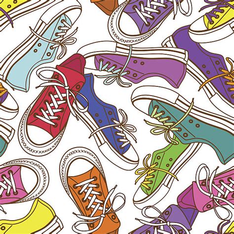 Royalty Free Colorful Sneakers Clip Art, Vector Images & Illustrations ...