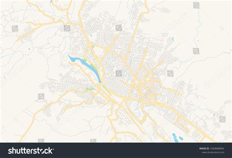 Printable Street Map Tarija Bolivia Map Stock Vector (Royalty Free) 1560689894 | Shutterstock