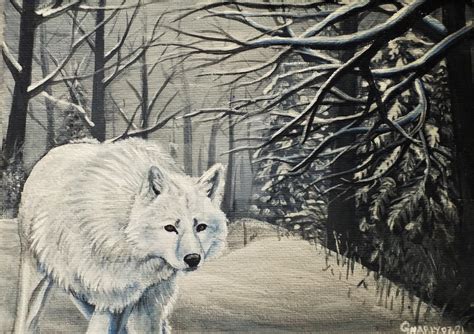 Winter Wolf by gnarly-bones on DeviantArt