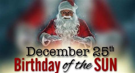 The Pagan Origins of Christmas - December 25th Birthday of the SUN