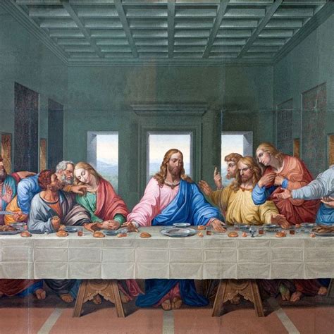 the last supper painting on display in a museum