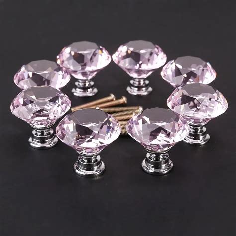 TungFull Cabinet Pulls Crystal Cabinet Knobs Drawer Cupboard Knob cabinets pull crystal glass ...