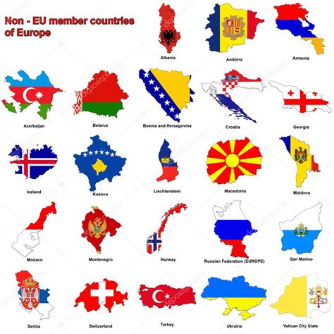 Non - EU countries flag maps Stock Photo by ©Tonygers 2252531