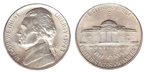 1943 P Jefferson Nickels Wartime Composition: Value and Prices