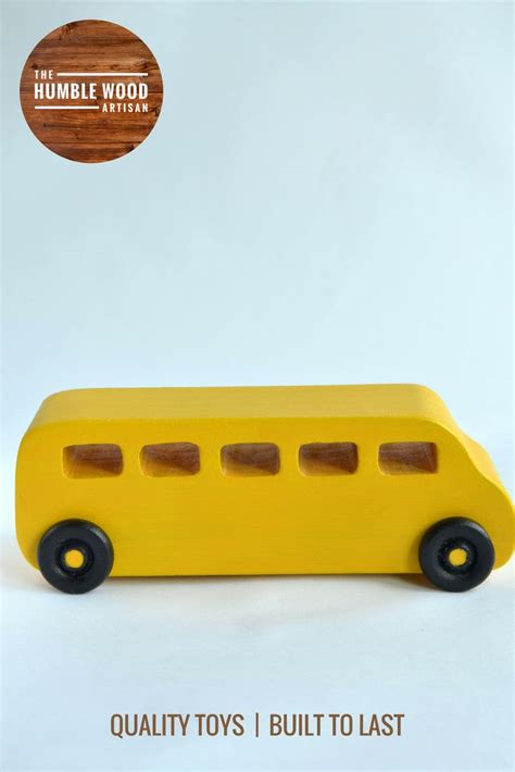 Wooden Toy School Bus Wooden Bus Wooden Toy Cars Wooden | Etsy | Toy ...