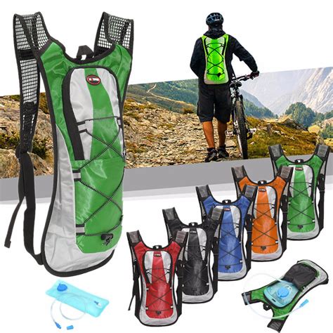 5L Outdoor Cycling Backpack Survival Hydration Pack with 2L Liter Straw ...