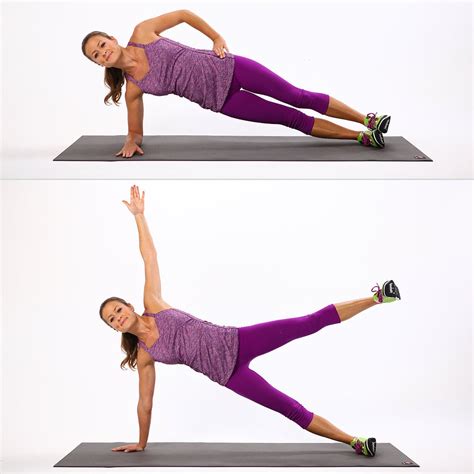 Side Elbow Plank | Bodyweight Arm Exercises | POPSUGAR Fitness Photo 7