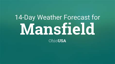 Mansfield, Ohio, USA 14 day weather forecast