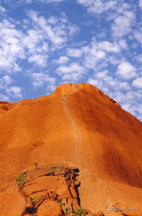 "Uluru Climb" by Michael John | Redbubble