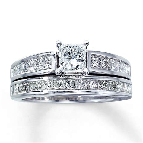 Princess Cut Diamond Wedding Ring Sets - Wedding and Bridal Inspiration