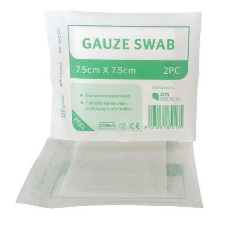 Gauze Swabs 2's Sterile non-woven Box of 50 - North to South First Aid ...