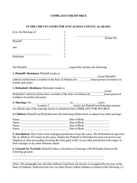 Divorce Complain Form - 21 Free Templates in PDF, Word, Excel Download