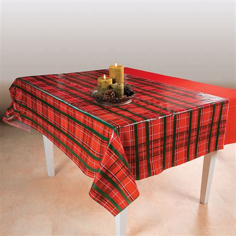 40 | Christmas table cloth, Plaid christmas decor, Plaid christmas