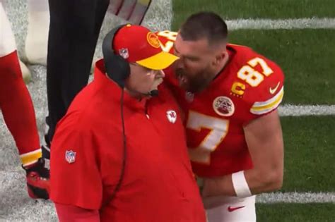 Travis Kelce loses control and screams in coach Andy Reid's face after ...