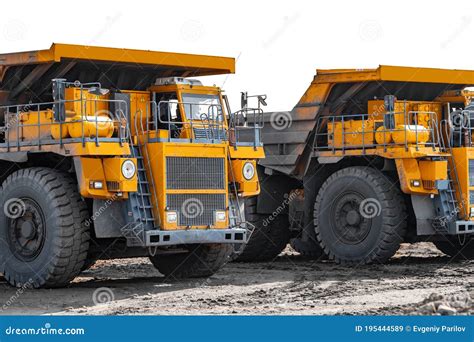 Open Pit Mine Industry, Big Yellow Mining Truck for Coal Anthracite ...