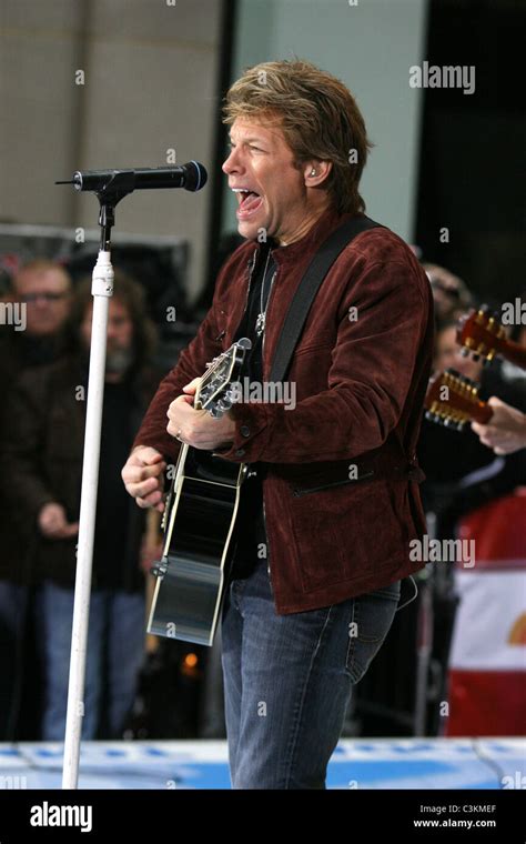 Jon Bon Jovi Bon Jovi performing live on the 'Today Show's Concert ...