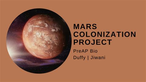 Reedy Library | PAP Bio: Mars Colonization Project