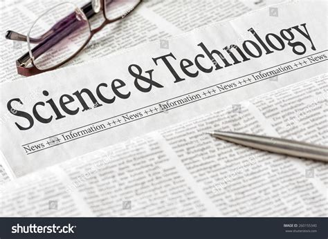 Newspaper Headline Science Technology Stock Photo 260155340 | Shutterstock