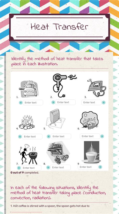 Methods Of Heat Transfer Worksheet Doc