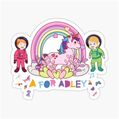 "a for adley" Sticker by marwa-Ah | Redbubble